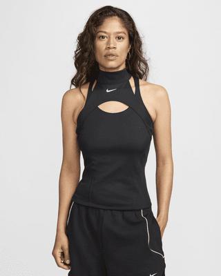 Nike Sportswear Women s Tank Top Black Polyester 50 Recycled Polyester